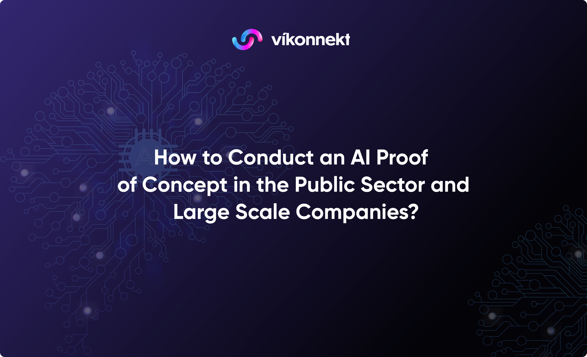 How to Conduct an AI Proof of Concept in the Public Sector and Large Scale Companies?